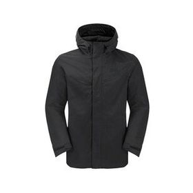Jack Wolfskin 1115301-6000 Altenberg Siyah 3 in 1 Outdoor Erkek Mont