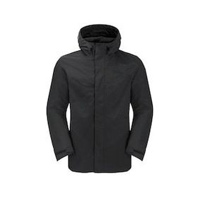 Jack Wolfskin 1115301-6000 Altenberg Siyah 3 in 1 Outdoor Erkek Mont