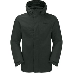 Jack Wolfskin 1115301-6000 Altenberg Siyah 3 in 1 Outdoor Erkek Mont