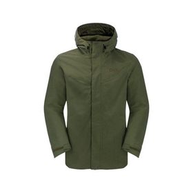 Jack Wolfskin 1115301-6000 Altenberg Siyah 3 in 1 Outdoor Erkek Mont