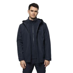 Jack Wolfskin 1115311-1010 Taubenberg 3 in 1 Lacivert Erkek Outdoor Mont