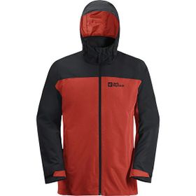 Jack Wolfskin 1115311-2193 Taubenberg 3In1 Jkt M Antrasit Kırmızı Erkek Kırmızı Mont