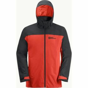 Jack Wolfskin 1115311-2193 Taubenberg 3ın1 Jkt M Erkek Kırmızı Mont