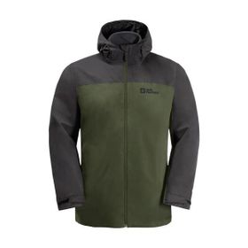 Jack Wolfskin 1115311-4129 Taubenberg 3 in 1 JKT M Greenwood Erkek Outdoor Ceket