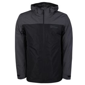 Jack Wolfskin 1115311-6000 Taubenberg 3 in 1 Siyah Erkek Outdoor Mont