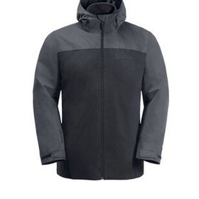 Jack Wolfskin 1115311-6350 Taubenberg 3 in 1 Gri Erkek Outdoor Mont