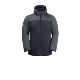 Jack Wolfskin 1115311-6350 Taubenberg 3 in 1 Gri Erkek Outdoor Mont