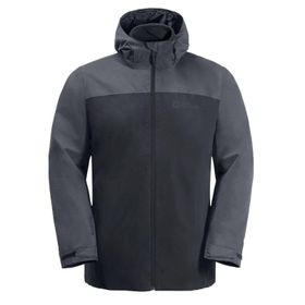 Jack Wolfskin 1115311-6350 Taubenberg 3 in 1 Gri Erkek Outdoor Mont