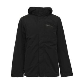 Jack Wolfskin 1115652-6000 Siyah Bergland 3in1 Erkek Mont