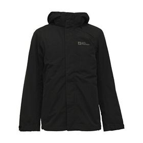 Jack Wolfskin 1115652-6000 Siyah Bergland 3in1 Erkek Mont