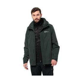 Jack Wolfskin 1116251-4161 Siyah Luntal 3ın1 Jkt M Erkek Outdoor Mont