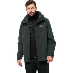 Jack Wolfskin 1116251-4161 Siyah Luntal 3ın1 Jkt M Erkek Outdoor Mont
