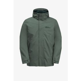 Jack Wolfskin 1116251_4311 Yeşil Luntal 3ın1 Jkt M Outdoor Erkek Mont