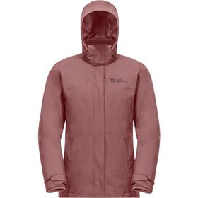 Jack Wolfskin 1116321 Luntal 3in1 W Outdoor Koyu Pembe Kadın Mont