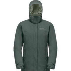Jack Wolfskin 1116321 Luntal 3in1 W Outdoor Yeşil Kadın Mont
