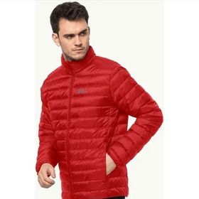 Jack Wolfskin 1205933-2206 Kırmızı Pack and Go Down Outdoor Erkek Mont