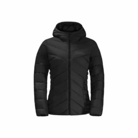 Jack Wolfskin 1206642-6000 Tundra Down Hoody Siyah Kadın Mont