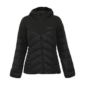 Jack Wolfskin 1206642-6000 Tundra Down Hoody Siyah Kadın Mont
