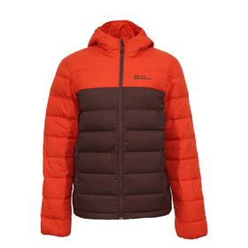 Jack Wolfskin 1207671-2365 Kırmızı Siyah Ather Down Hoody Erkek Mont