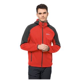 Jack Wolfskin 1306922_2193 Feldberg Hoody M Kırmızı Erkek Zip Ceket