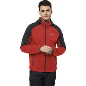 Jack Wolfskin 1306922_2193 Feldberg Hoody M Kırmızı Erkek Zip Ceket