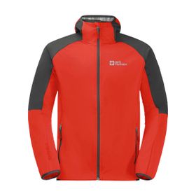 Jack Wolfskin 1306922_2193 Feldberg Hoody M Kırmızı Erkek Zip Ceket
