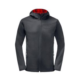 Jack Wolfskin 1307471-6350 Siyah Bornberg Hoody Günlük Erkek Mont