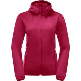 Jack Wolfskin 1307481-2160 Windhain Hoody Kadın Pembe Softshell Ceket