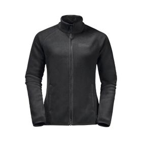 Jack Wolfskin 1703883-6000 Moonrise Fermuarlı Siyah Kadın Polar Ceket
