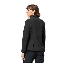 Jack Wolfskin 1703883-6000 Moonrise Fermuarlı Siyah Kadın Polar Ceket