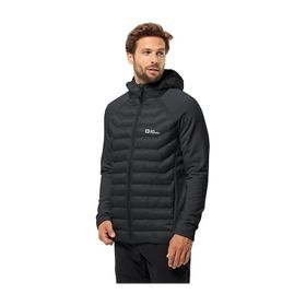 Jack Wolfskin 1710512-6000 Routeburn Pro Hybrid M Siyah Erkek Outdoor Ceketi