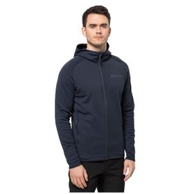 Jack Wolfskin 1710541-1010 Baıselberg Hooded Fz M Lacivert Erkek Sweatshirt