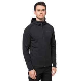 Jack Wolfskin 1710541-6000 Siyah Baiselberg Hooded Fz Erkek Outdoor Ceket