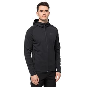 Jack Wolfskin 1710541-6000 Siyah Baiselberg Hooded Fz Erkek Outdoor Ceket