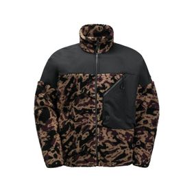 Jack Wolfskin 1711231-8889 Siyah Maarweg Print Jkt Erkek Outdoor Peluş Ceket