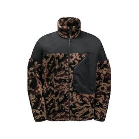 Jack Wolfskin 1711231-8889 Siyah Maarweg Print Jkt Erkek Outdoor Peluş Ceket