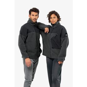 Jack Wolfskin 1711241-6502 Gri Maarweg Jkt Unisex Outdoor Peluş Ceket