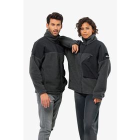 Jack Wolfskin 1711241-6502 Gri Maarweg Jkt Unisex Outdoor Peluş Ceket