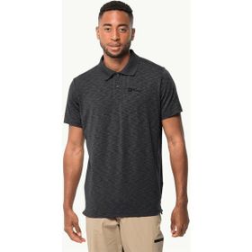 Jack Wolfskin 1804543_6000 Siyah Polo Erkek T-shirt