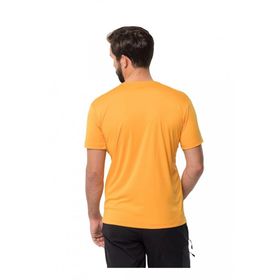 Jack Wolfskin 1807183_3087 PEAK GRAPHIC T M Bisiklet Yaka Turuncu Erkek T-shirt