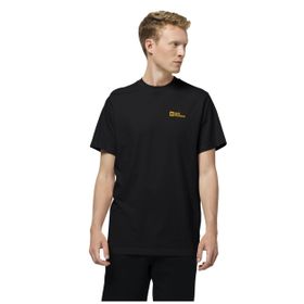 Jack Wolfskin 1808382_6000 ESSENTIAL T M Bisiklet Yaka Siyah Erkek T-shirt