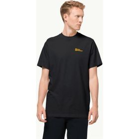Jack Wolfskin 1808382_6000 ESSENTIAL T M Bisiklet Yaka Siyah Erkek T-shirt