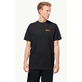 Jack Wolfskin 1808382_6000 ESSENTIAL T M Bisiklet Yaka Siyah Erkek T-shirt