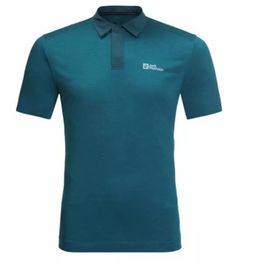 Jack Wolfskin 1808542-1278 Mavi Erkek T-shirt