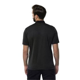 Jack Wolfskin 1808542 Pack and Go Polo Siyah Erkek T-Shirt