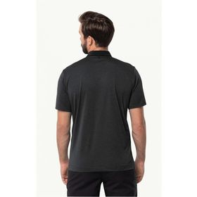 Jack Wolfskin 1808542 Pack and Go Polo Siyah Erkek T-Shirt