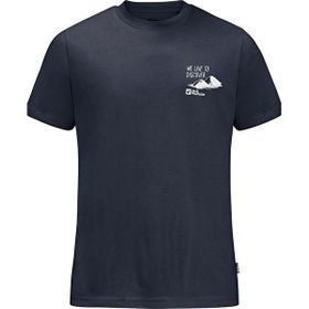 Jack Wolfskin 1809761TR-16459 Dıscover T M Mavi Erkek T-shirt