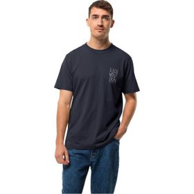 Jack Wolfskin 1809791TR-16459 Jack Tent T M Mavi Erkek T-shirt