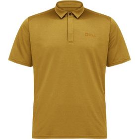 Jack Wolfskin 1809801 Sarı Delgami M Erkek Polo T-Shirt