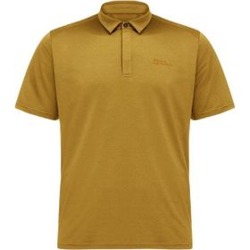 Jack Wolfskin 1809801 Sarı Delgami M Erkek Polo T-Shirt